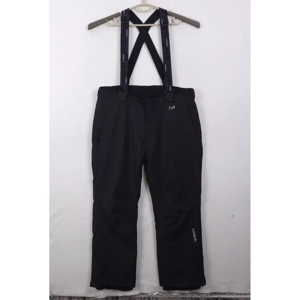 Karbon Extrem 3 Black Ski Pants Mens Suspenders 2XL Winter Snow Outdoor Hiking